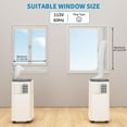 thumbnail image 5 of Historyli Portable Air Conditioner 8000 BTU 3-IN-1 Room AC Unit for 350 Sq.Ft, Fan/Dehumidifier Modes, Remote Control, 24H Timer, Standing, 5 of 7