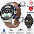 thumbnail image 1 of JM08 TWS Wireless Bluetooth Headset Smart Watch Heart Rate Blood Oxygen Monitor, 1 of 16
