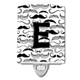 thumbnail image 1 of Carolines Treasures CJ2009-ECNL Letter E Moustache Initial Ceramic Night Light, 1 of 1
