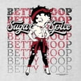 thumbnail image 5 of Wild Bobby Betty Boop Sugar and Spice Wink Betty Boop Tri-Blend Racerback Tank Top, Heather White, X-Large, 5 of 5