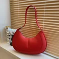 thumbnail image 2 of Bolso de medio mes con hilo de coser y cremallera para mujer, bandolera de PU de alta calidad, superventas, novedad de primavera 2024, 2 of 5