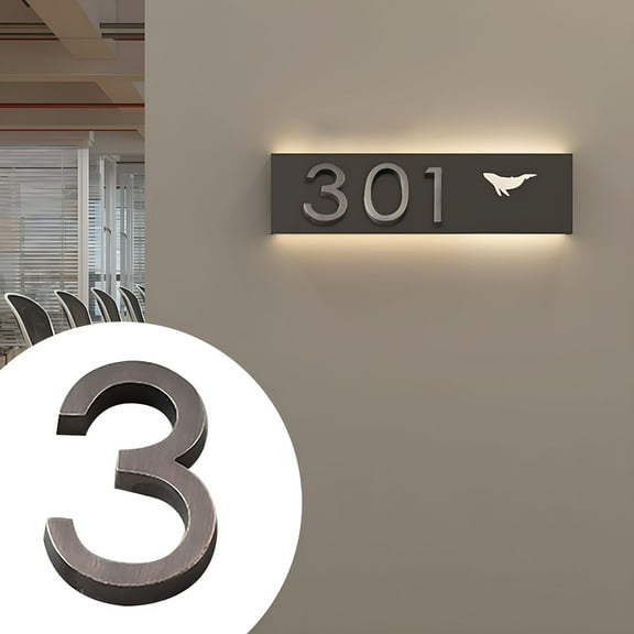 LAMIRO House Numbers for Outside,Big Modern Garden Door Address Numbers