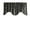 Charcoal, variant on Rose Texture Satin Rosette Scalloped Window Valance 58" Wide / 20" Tall