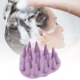 thumbnail image 2 of Unique Bargains 1 Set Durable Hair Shampoo Brush for Head Massage 3.15"x3.15" Purple White, 2 of 6