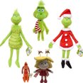thumbnail image 2 of 32cm Green People Christmas Grinch Max Plush Stuffed Doll Toys For Children Holiday Gifts, 2 of 5
