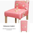thumbnail image 6 of Chair Covers for Dining Chairs Set of 4,Birthday Party Pink Stretch Dining Room Chair Cover Kitchen Parsons Chair Slipcovers (Pack of 4, Birthday Party Pink), 6 of 6