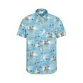thumbnail image 1 of Mountain Warehouse - Camisa Hawaiana de Manga Corta para Hombre (Azul), 1 of 5