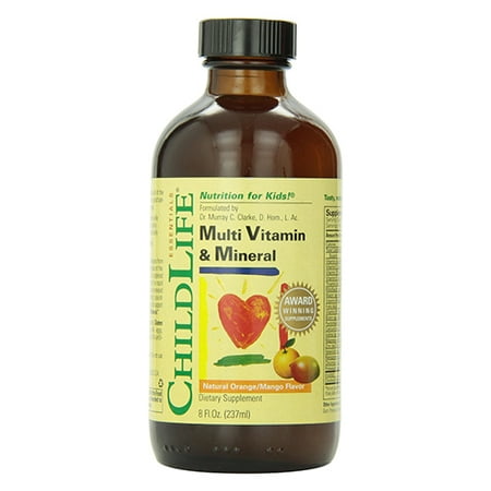 Child Life Multi Vitamin And Mineral Formula Liquid, Orange And Mango - 8 Oz, 2