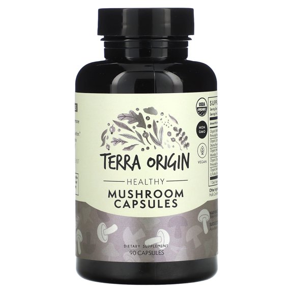 Terra Origin Healthy Mushroom Capsules, 90 Capsules