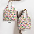 thumbnail image 3 of Xecao's Tulips Flowers Canvas Tote Bag is a versatile choice for women, serving as a stylish beach bag, shopping bag,and reusable grocery bag., 3 of 5