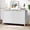 White, variant on Haverchair 4-Door Fluted Buffet Storage Cabinet, Modern Wave Fluted Sideboard Buffet Cabinets with Storage & Adjustable Shelf, Accent Console Table Credenza for Living Room Kitchen Entryway