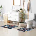 thumbnail image 6 of Yayeee Bath Rug for Bathroom Floor Non Slip Contour Fluffy Soft Absorbent Mat, 20"x24", Red Jellyfish, 6 of 7