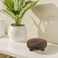 thumbnail image 4 of Shisuyan 3pcs Wood Plant Stand Round Wood Riser Small Wooden Plant Stool Rustic Pedestal Display Stand for Garden Home Desktop Table Counter, 4 of 8