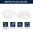 thumbnail image 2 of Uxcell 2Pcs White Plug Holes,Rubber Button Plug for 66.5-67mm/2.62-2.64" Hole, 2 of 6