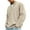 F5-Khaki, variant on Mens Shirts Quarter Zip Long Sleeve Waffle Shirts Ribbed Band-Collar Big and Tall Collared Pullover Fall Winter 2025 Casual Glof Work Sweatshirts,Red 5XL