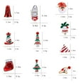 thumbnail image 3 of Christmas Brooch Pin Mini Santa Hat Sock Tree Bell Cartoon Brooch Holiday Brooch, 3 of 10