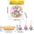 thumbnail image 2 of Easter Egg Tree Ornaments,6pcs Mini Vintage Easter Egg Tree Ornaments Decor for for Home Wall Window Decor, 2 of 7