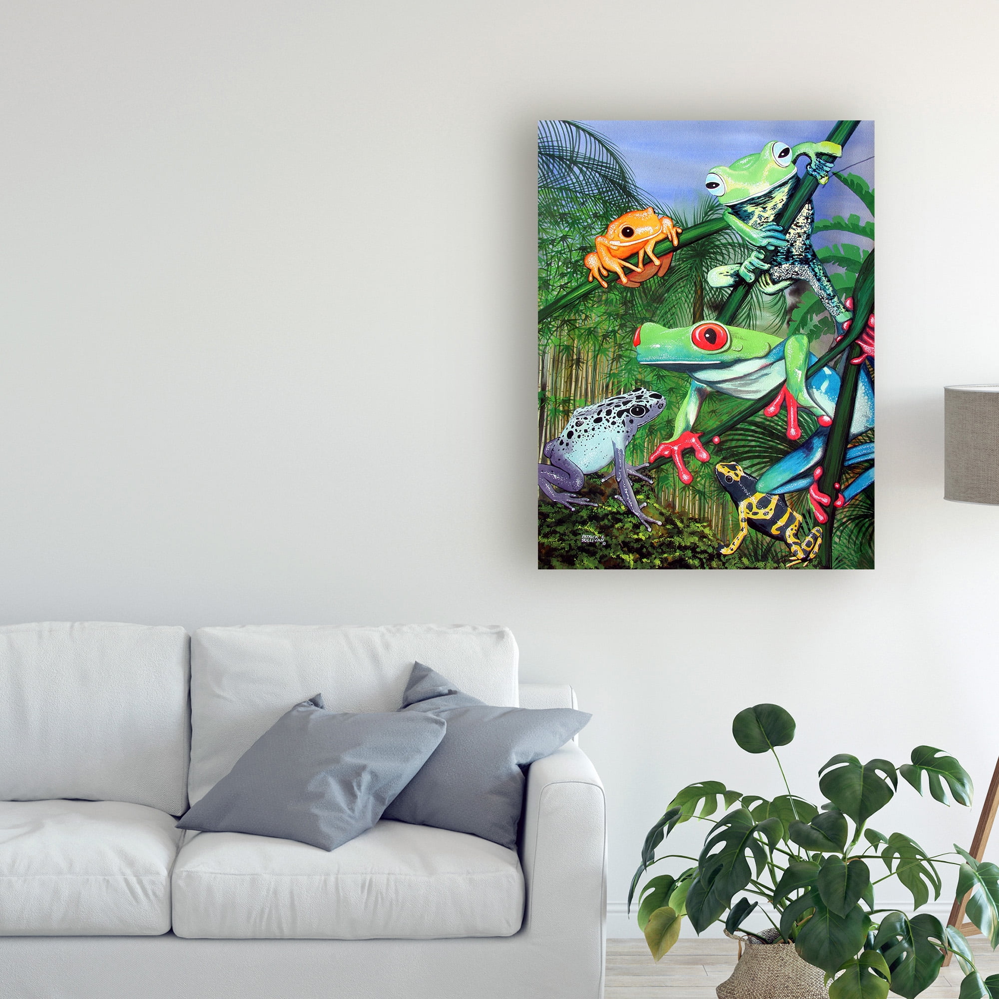 Trademark Fine Art 'Tree Frogs' Canvas Art by Patrick Sullivan