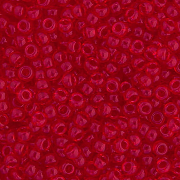 Miyuki Glass Seed Beads 11/0 (250g) DB0140 Transparent Red Orange Bead