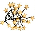 thumbnail image 2 of Maoww LED Waterproof Solar Outdoor Pentagram String Light Five-pointed Star String Light Decorative Twinkle Star Fairy String Light for Wall Window Balcony Bedroom Wedding, 2 of 7
