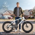 thumbnail image 4 of WOOKEN Electric Bike for Adults, 750W Ebike, 25MPH 60Miles Electric Mountain Bike, 26" Fat Tire Electric Bicycle with 48V 15AH Battery, Rear Rack, Lockable Suspension Fork,7 Speed,UL 2849, 4 of 7