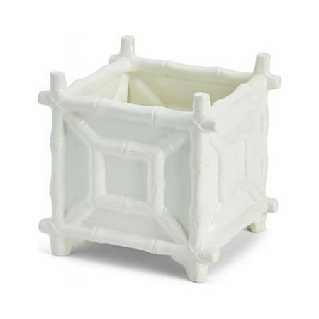 Two s Company Faux Bamboo Cachepot