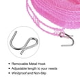 thumbnail image 4 of Tendedero portátil de Nylon 32.8 Pies resistente al viento antideslizante rosa, 4 of 5