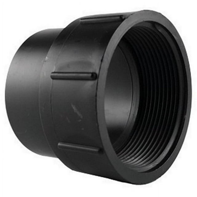 Charlotte ABS00105100HA 3 in. ABS-DWV SPG x FPT Fitting Cleanout Adapter
