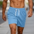 thumbnail image 6 of jjayotai Shorts for Men Drawstring Elastic Waist Shorts Athletic Gym Workout Casual Shorts for Running Pajama Lounge, 6 of 6