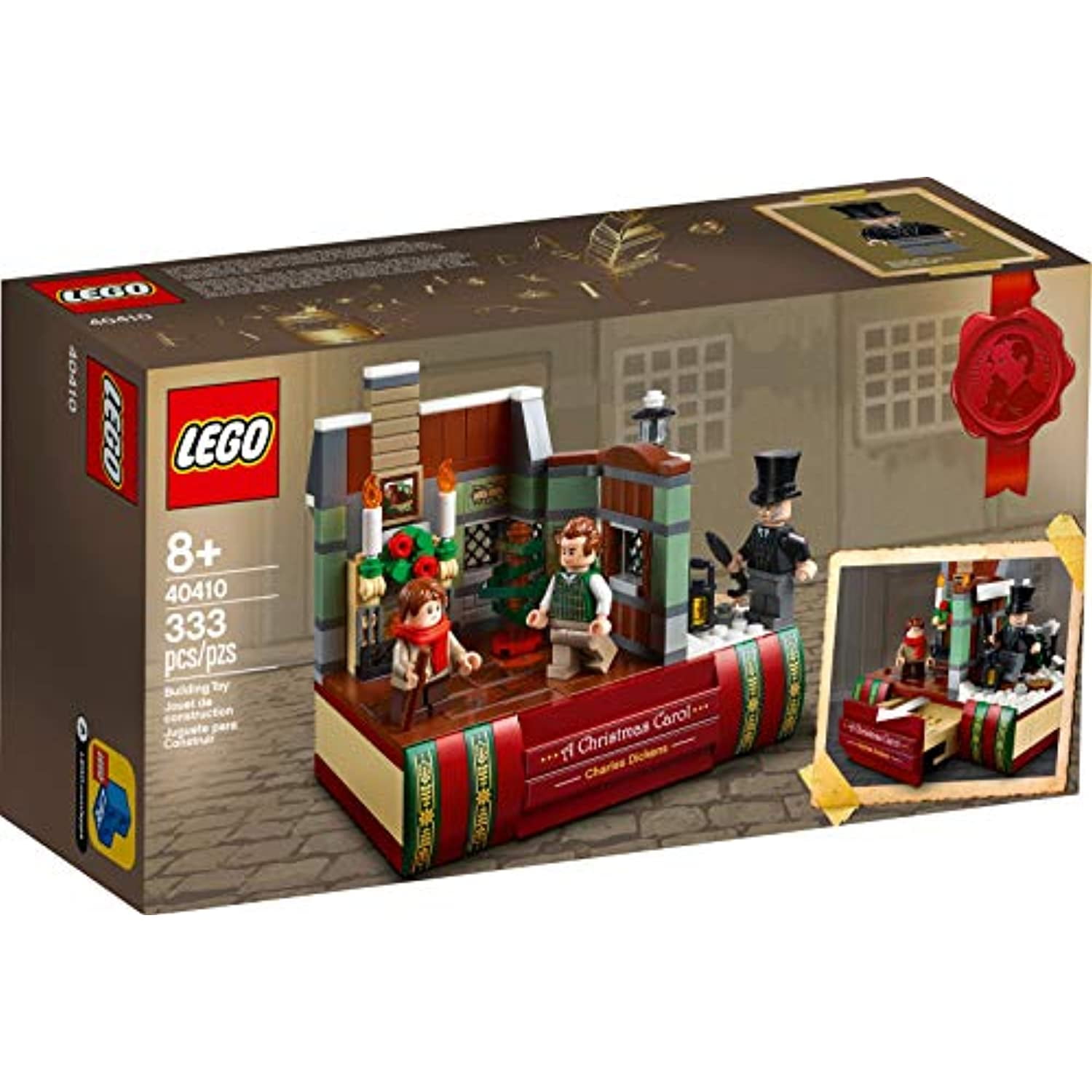 NEW LEGO 40410 A Christmas Carol Charles Dickens & 5006291 TEAL Brick 