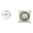 thumbnail image 1 of Reloj de pared decorativo moderno y funda de almohada navideña para el hogar, la oficina, la sala de estudio, el sofá, el interior del coche, números, 1 of 8