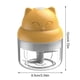 thumbnail image 5 of Picadora de Ajo USB Eléctrica Inalámbrica Picadora de Ajo Molinillo de Jengibre Recargable Portátil, 100ML, Amarillo Yuarrent HA003928-03B, 5 of 7