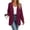 Wine, variant on Women's Open Front Cardigan Sweaters Long Sleeve Loose Fit Casual Blazer Jackets with Pockets Lightweight Fall Winter Knit Outerwear White