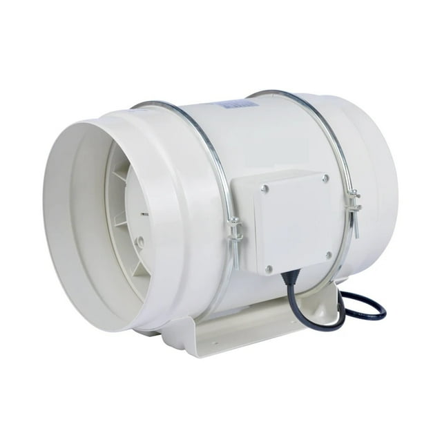 8 Inch Inline Booster Fan Plastic Ventilation Pipe Exhaust Ceiling Fan Mixed Flow Inline Duct Fan Turbo Fan 200mm ,Fast Wind Speed