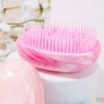 thumbnail image 4 of Portable Detangler Brush for Curly,Straight,Wet & Dry Hair No Detangling Brush with Flexible Bristles Easy to Hold, 4 of 11