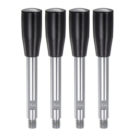 

Uxcell 4 Pack M10 Thread 125mm Length Crank Grip Lathe Revolving Clamping Handles Chrome Plated