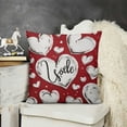 thumbnail image 2 of SHANXI Pillow Cover,Love Heart Decorations Decorative Pillow Case Decor for Sofa Couch White, 2 of 5