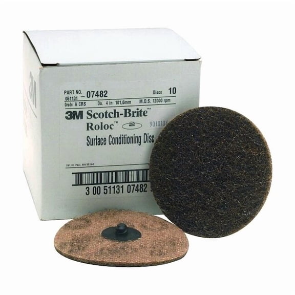Coarse Scotch Brite Roloc Surface Conditioning Discs, 4" MMM7482