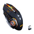 thumbnail image 5 of Bearachild Pro Gamer Gaming Mouse 8D 3200DPI Ajustable con cable Óptico LED Ratones de computadora Cable USB Ratón silencioso para computadora portátil negro plata 2piezas, 5 of 5