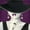 Unframed, variant on Haute Chapeau Purple I Art Print by Marco Fabiano, 16" x 16"