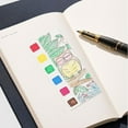 thumbnail image 6 of Hxoliqit,Black Chenille Stems Mini Watercolor Drawing Board. Adult Book (Color Plant World (3ml)),White, 6 of 7