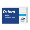 thumbnail image 2 of Oxford Ruled Index Cards, 3" x 5", White, 100 per Pack, 2 of 4