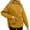 Yellow, variant on Winter Women Long Sleeve Zipper Quilted Coat Casual Loose Lightweight Hooded Puffer Jacket with Pocket