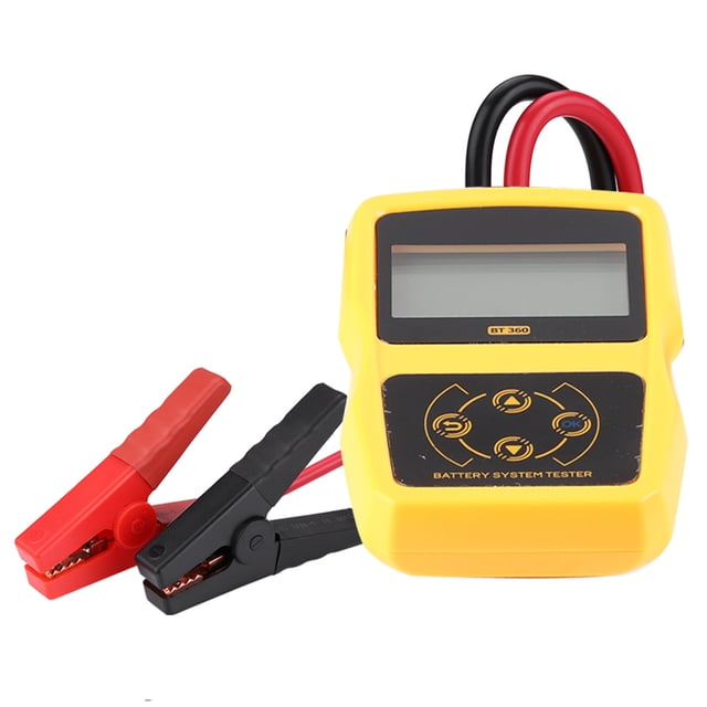 Probador de sistema de batería de carga automotriz BT-360 de 12 V, analizador digital, herramienta de prueba de celdas, multilingüe