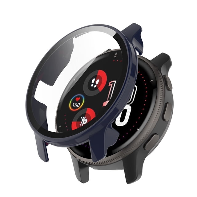 Integrated PC & Tempered Glass Case for Smartwatch Bands Durable Seamless Fit Easy Installation Universal Compatibility