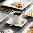 thumbnail image 4 of MALACASA Dinnerware Sets, Porcelain Dinner Set for 6, 32-Piece Square Marble Grey, Series Blance, 4 of 7