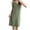 Green, variant on Women's Cotton V Neck Nightgown - Sleeveless Spaghetti Strap Full Slip Sleep Dress Lingerie