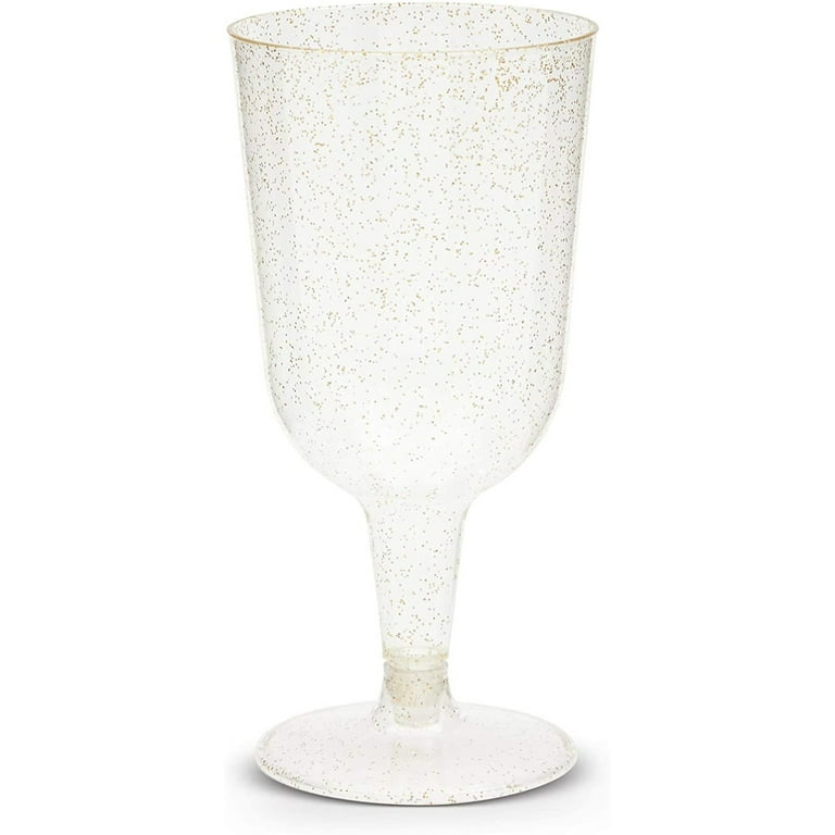 Glitter Acrylic Stemless Wine Glass Set