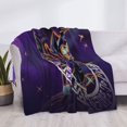thumbnail image 3 of Anime Yu-Gi-Oh Flannel Blanket Cozy Ultra-Soft Micro Throw Blanket For Bed Sofa Couch Car Office Camping Travel All Season Fleece Blanket 50"x40", 3 of 8