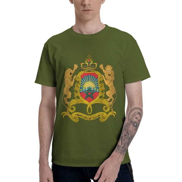 Camiseta del Reino de Marruecos para hombre, camiseta de moda, camiseta de manga corta de algodón, camiseta patriótica marroquí, camisetas urbanas.